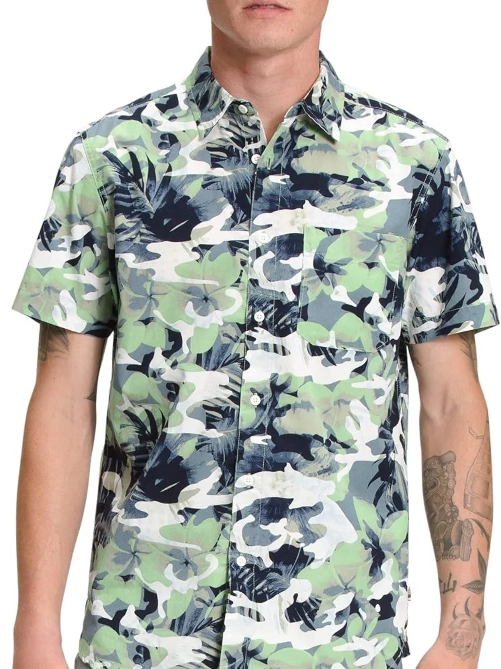 The North Face Baytrail Pattern Short Sleeve Button Down Shirt - L